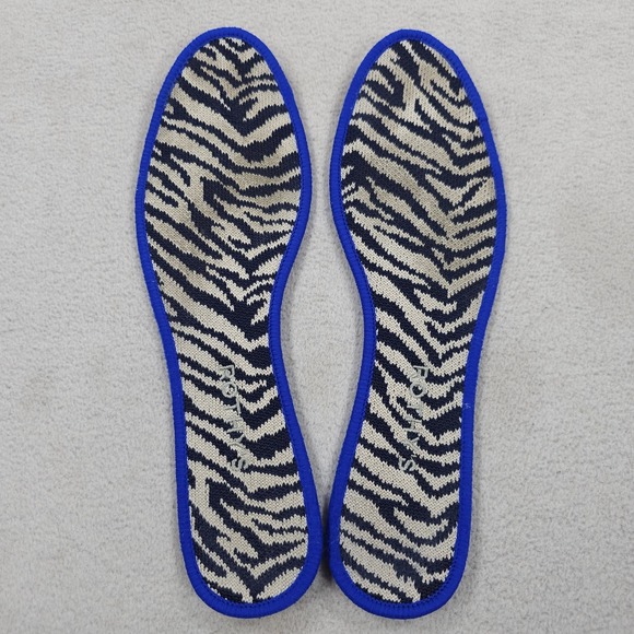 Rothys Shoes Womens Size 10 Navy Zebra Striped Loafer Slip On Flats Comfort Knit - Picture 10 of 12